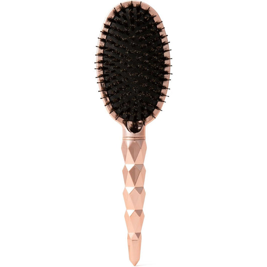 Francfranc French Shiv Dual Oval Hairbrush Shiny Pink Gold