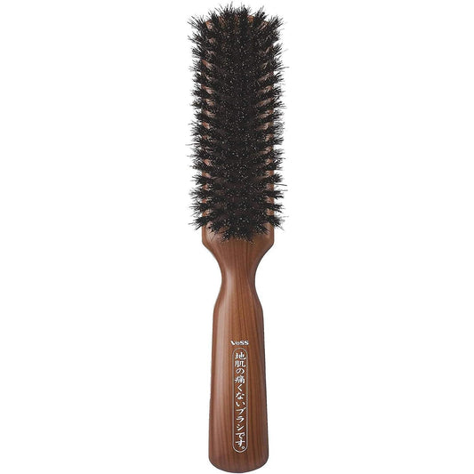 For beth brushing 100% natural bristles brush 6 lines 1 x 6-line brown for hairbrush brushing