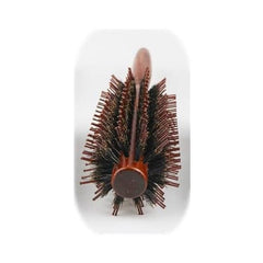 Roll Brush, Blow Brush, Pig Bristle, Curling Brush, Men's, Women's, Blowing Hair Brush, Natural Bristle Brush, Anti-Static, Natural Wood, Straight Pattern, M