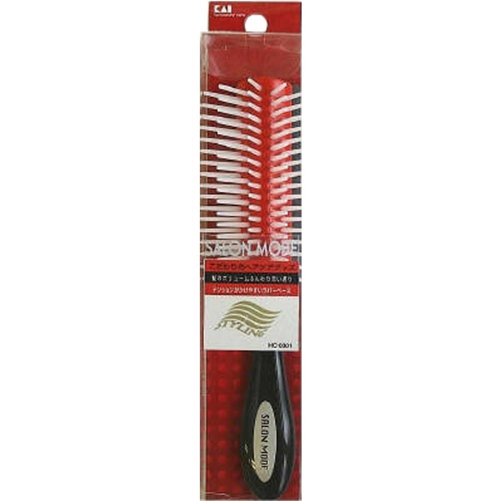 Kai Salon Mode Styling Brush S Red Rubber