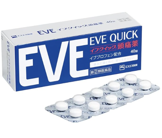 Designated Class 2 medicine 40 tablets of Evequick headache medicine