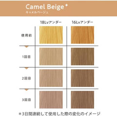 Milbon MILBON Color Gadget Color Shampoo, Camel Beige, 5.1 fl oz (150 ml) x 3 Piece Set, Beauty Salon Exclusive, Fade Resistant, Coloring Agent, Hair Color