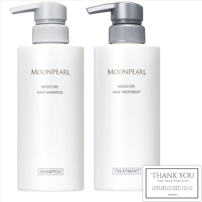 Sales as a setMikimoto moon pearl moisturizing hair shampoo + treatment Main unit 400mL each *Includes original shop card