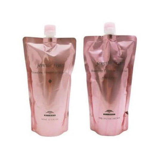 MILBON JEMIL FRAN SHAMPOO DIAMOND 400ml + TREATMENT Silky Shiny 400g refill set