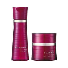 Milbon Plamia Enriched Shampoo 6.8 fl oz (200 ml) + Treatment M, 7.1 oz (200 g) Set