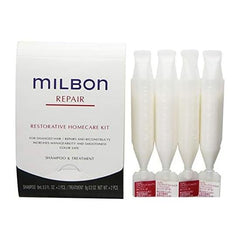 Milbon Restorative Home Care Kit (0.3 fl oz (9 ml) (2 + 2 bottles))