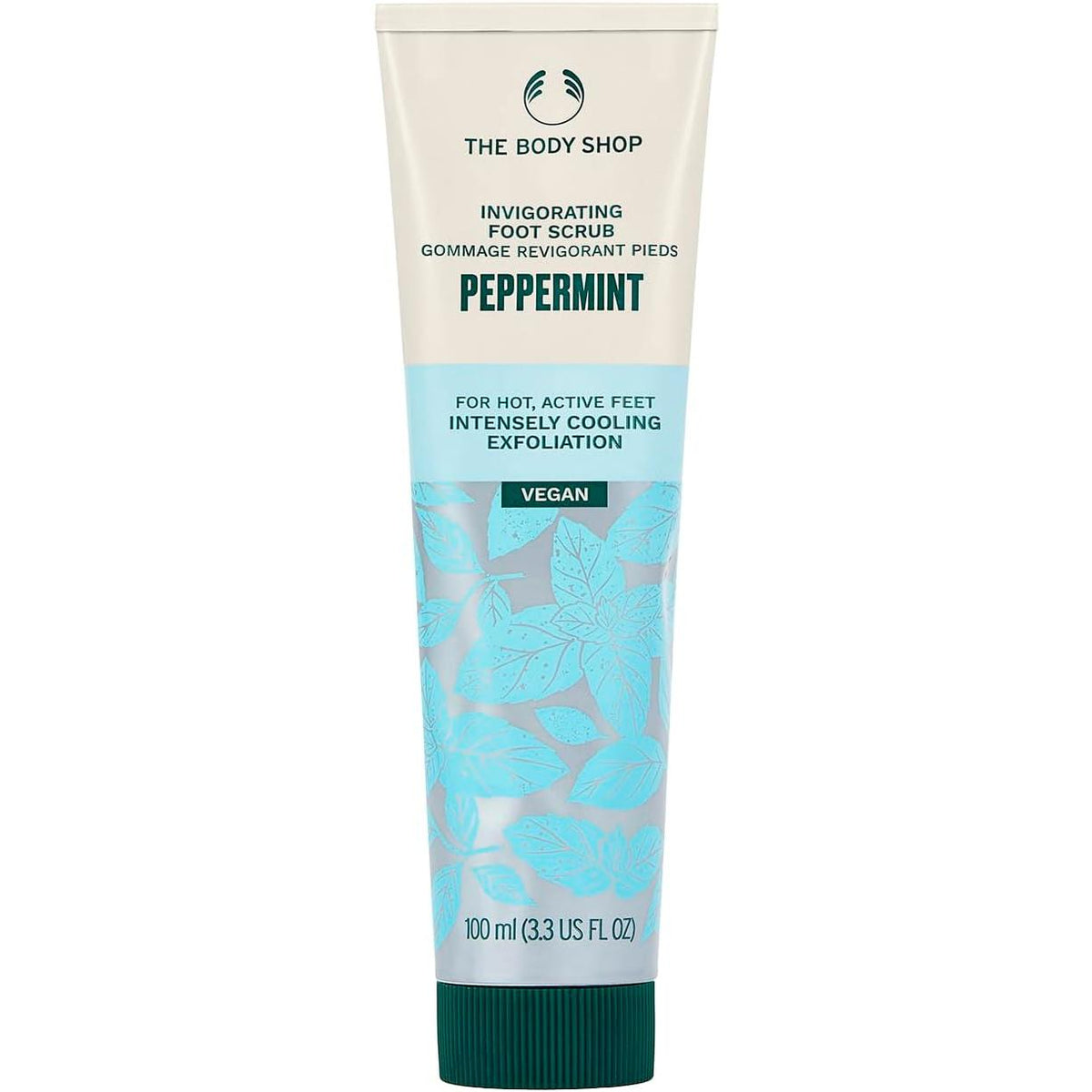 The Body Shop Official PP Foot Scrub, 3.4 fl oz (100 ml) (Scent: Peppermint)