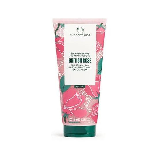 The Body Shop Shower Scrub BR 6.8 fl oz (200 ml) (Scent: British Rose)