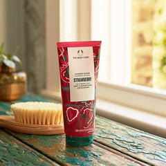 The Body Shop Shower Scrub ST 6.8 fl oz (200 ml) (Scent: Strawberry)