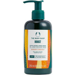 The Body Shop Official Wellness Exfoliating Hand Wash, Mandarin