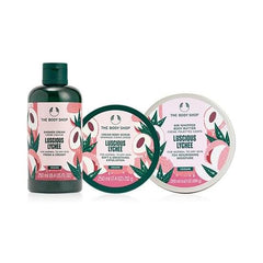 The Body Shop Official Lucius LYC Body Care Set (Scent: Lychee)