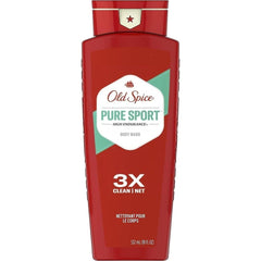 Old Spice Body Wash, Fiji, 16.6 fl oz (473 ml), Pure Sports, 28.9 fl oz (532 ml), Body Soap, Genuine Imported Product, Bonus Included