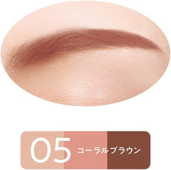 [Japanese Eyebrow] Cezanne Nose   Eyebrow Powder 05 Coral Brown Eyebrow Powder Nose Shadow One (1) with brush