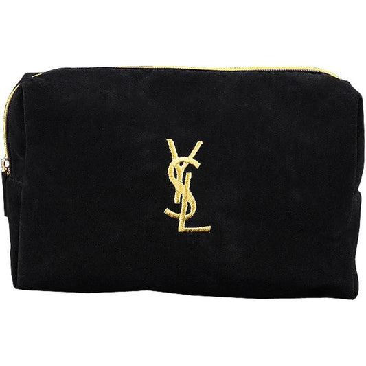 Yves Saint Laurent AMI119 Cosmetics/Accessory Pouch, Black/Yellow