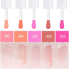 Plumping Lip Oil, Tinted Lip Balm Hydrating Lip Gloss, Long Lasting Nourishing Lip Glow Oil Shine Lip Tint (#All)