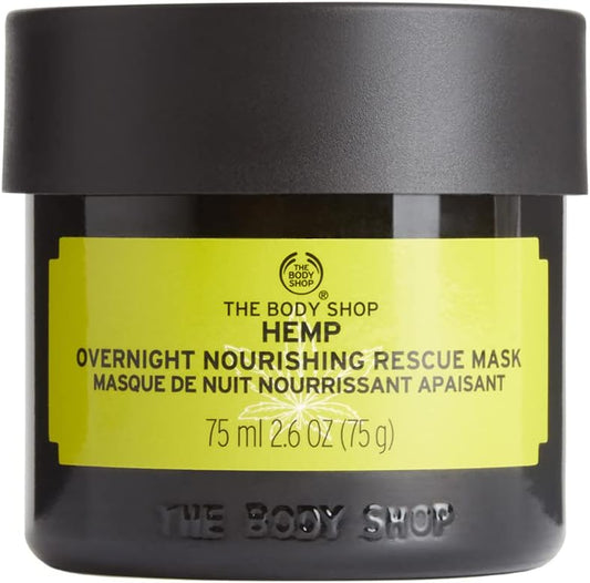 The Body Shop Official Hemp Overnight Moisture Mask, 2.5 fl oz (75 ml)