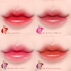 LOVB LOVB (Love) pudding grottint Korean cosmetics are hard to remove plump lip long-lasting tint moisture base glossiness Yebe Spring 4g(x1) (01 Redberry)