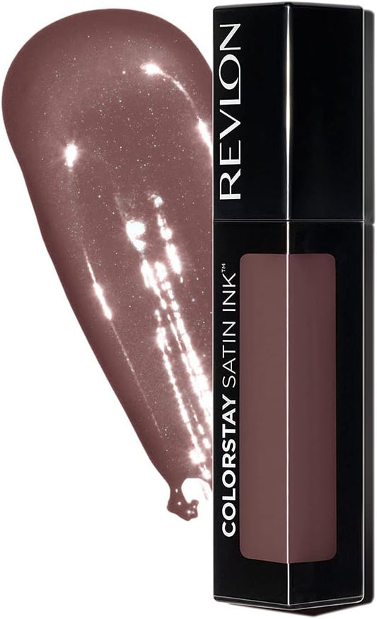 Online limited color Revlon COLORSTAY SATIN INK 024 Perfect Storm: Grassy Beige (Brevet) Hard to fade, hard to transfer, faint gloss Satin Matte 5mL Lip Color Lipstick REVLON COLORSTAY SATIN INK 024 Perfect Storm 024 Perfect Storm