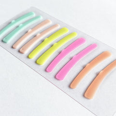 Libeauty Rushlift Ribbon, 5 pairs eyelash perm rod, Silicone Ribbon Soft Colorful Rushlift Tool Flexible Perm Roller Multifunction for Eyelash Lifting