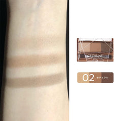 [Japanese Eyebrow] Cezanne Nose   Eyebrow Powder 05 Coral Brown Eyebrow Powder Nose Shadow One (1) with brush