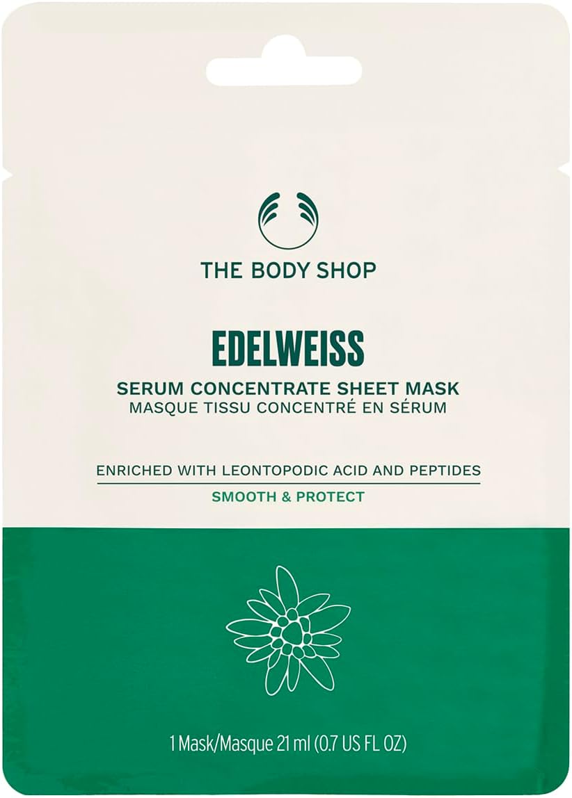 The Body Shop EDW Serum Sheet Mask, 0.8 fl oz (21 ml)