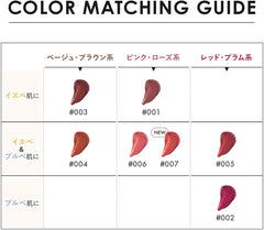 Revlon Jelly Tint Lip Color 006 Peachy Peach Color Image: Nudie Pink (Yebe Brevet) Tint Lip Japan Development 2.6g