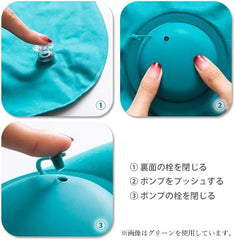 Neck Pillow, Cushion, Gray, Neck Pillow, Travel Pillow, Neck Air, Air Pillow, Pump, Push, Pump, U-Shape, Car, Airplane