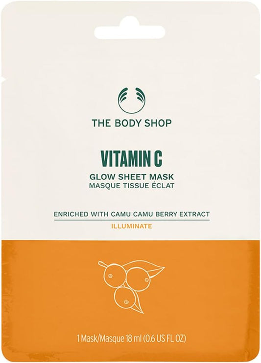 The Body Shop C Glow Sheet Mask, 0.6 fl oz (18 ml)