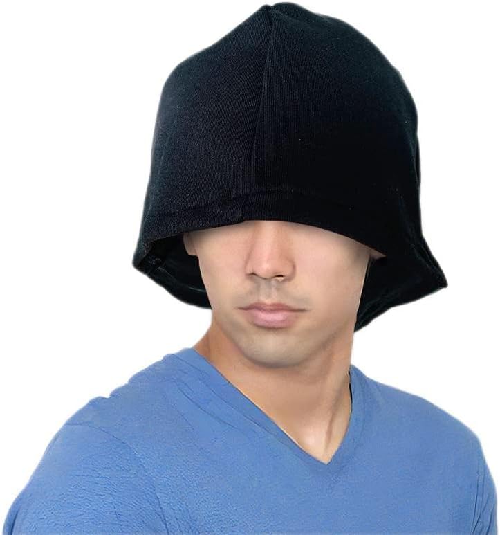 Sauna Hat, Black, BK Hat, Hair Dry, Prevents Bleeding, Sweat Material, Loose, Fleece Lined Pile Fabric, Lightweight, Just Right, Comfortable, One Size Fits Most, Made in Japan, Black