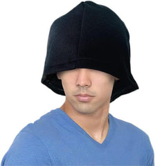 Sauna Hat, Black, BK Hat, Hair Dry, Prevents Bleeding, Sweat Material, Loose, Fleece Lined Pile Fabric, Lightweight, Just Right, Comfortable, One Size Fits Most, Made in Japan, Black