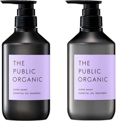 [Japanese Shampoo and Conditioner] The Public Organic Shampoo   Treatment Bottle Set Super Positive Repair Best Cosmetics 480mL + 480mL Amino Acid Aroma Essential Oil Additive-Free Hair Care Non-Silicon Made in Japan