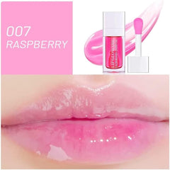 Plumping Lip Oil, Tinted Lip Balm Hydrating Lip Gloss, Long Lasting Nourishing Lip Glow Oil Shine Lip Tint (#Rosewood)