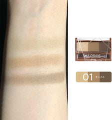 [Japanese Eyebrow] Cezanne Nose   Eyebrow Powder 05 Coral Brown Eyebrow Powder Nose Shadow One (1) with brush