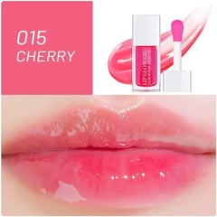 Plumping Lip Oil, Tinted Lip Balm Hydrating Lip Gloss, Long Lasting Nourishing Lip Glow Oil Shine Lip Tint (#Rosewood)