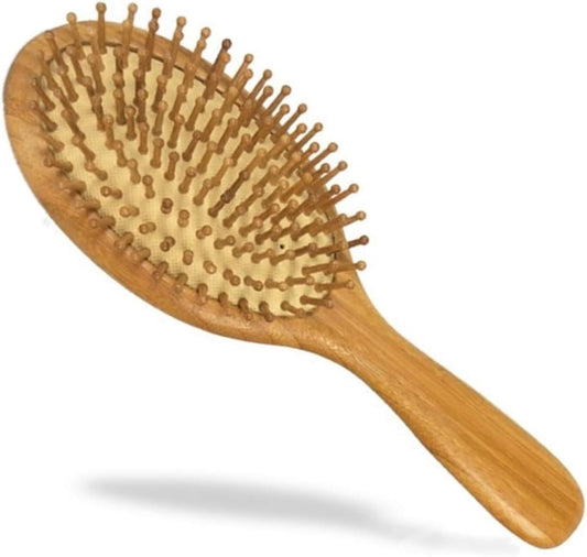 Isdy Hair Brush, Paddle Brush, Wooden Scalp, Massage, Comb, Wood Brush, Comb, Hair Care, Comb, Gentle Volume, For Men, Women, Women, Children, Anti-Static