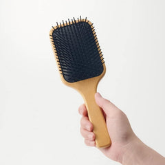 MUJI 82575149 Beech Wood Scalp Care Brush, Total Length 9.3 inches (23.5 cm)