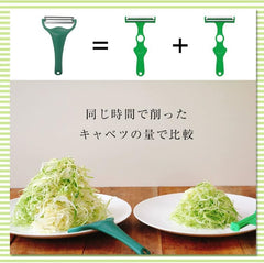 Kawabata Takisaburo Shoten Limited Bonus Included Noji Kitchen Miscellaneous Goods Time-saving Peeler with 2 Blades Cutting Well TV Introduction Popular Fluffy Julienne Peeler Kitchen Utensils