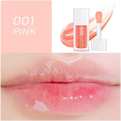 Plumping Lip Oil, Tinted Lip Balm Hydrating Lip Gloss, Long Lasting Nourishing Lip Glow Oil Shine Lip Tint (#Rosewood)