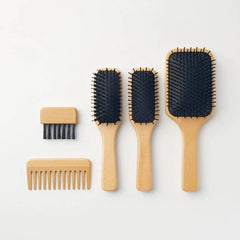 MUJI 82575149 Beech Wood Scalp Care Brush, Total Length 9.3 inches (23.5 cm)