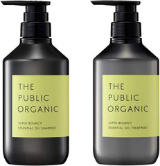 [Japanese Shampoo and Conditioner] The Public Organic Shampoo   Treatment Bottle Set Super Positive Repair Best Cosmetics 480mL + 480mL Amino Acid Aroma Essential Oil Additive-Free Hair Care Non-Silicon Made in Japan