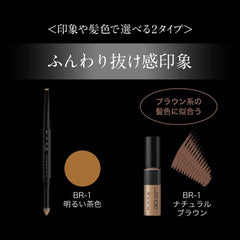 [Japanese Eyebrow] KATE Lasting Design Eyebrow W (Square) Limited Set BR-3