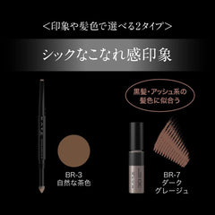 [Japanese Eyebrow] KATE Lasting Design Eyebrow W (Square) Limited Set BR-3