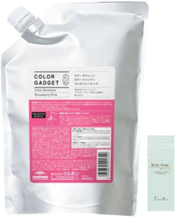 Color Gadget 33.4 fl oz (1,000 ml), Milbon Bonus Body Soap, 0.3 oz (10 g), Color Gadget 0.4 fl oz (1 L) (Strawberry Pink)