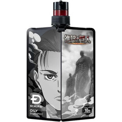 Scalp D Medicated Scalp Shampoo Oily (For Oily Skin), Attack on Titan Design, Non-Silicone, Quasi-Drug, 11.8 fl oz (350 ml)