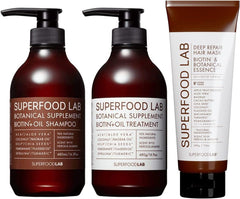 [Japanese Shampoo and Conditioner] SUPERFOOD LAB 95% Natural Ingredients Scalp Oil Moist Shampoo Treatment Refill Set 400ml each 400g Refill Large Capacity Set Scalp Scalp Care Moist Damage Care Hair Care Soft Volume Neroli Jasmine Nice Smell Aroma