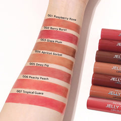 Revlon Jelly Tint Lip Color 006 Peachy Peach Color Image: Nudie Pink (Yebe Brevet) Tint Lip Japan Development 2.6g