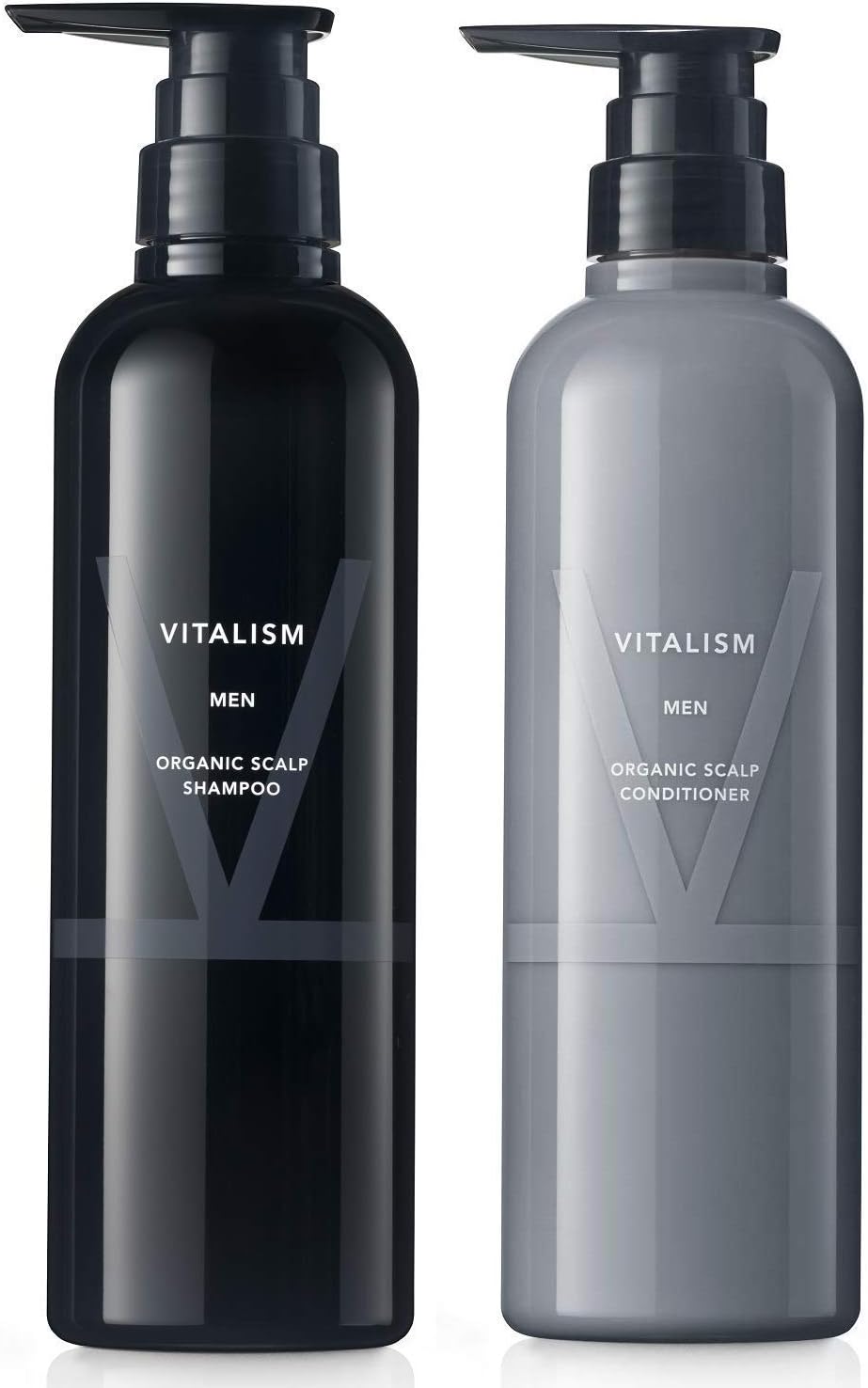 [Japanese Shampoo and Conditioner] VITALISM Scalp Care Shampoo   Conditioner Set for MEN (for men) 500ml each large capacity pump type (renewal version)