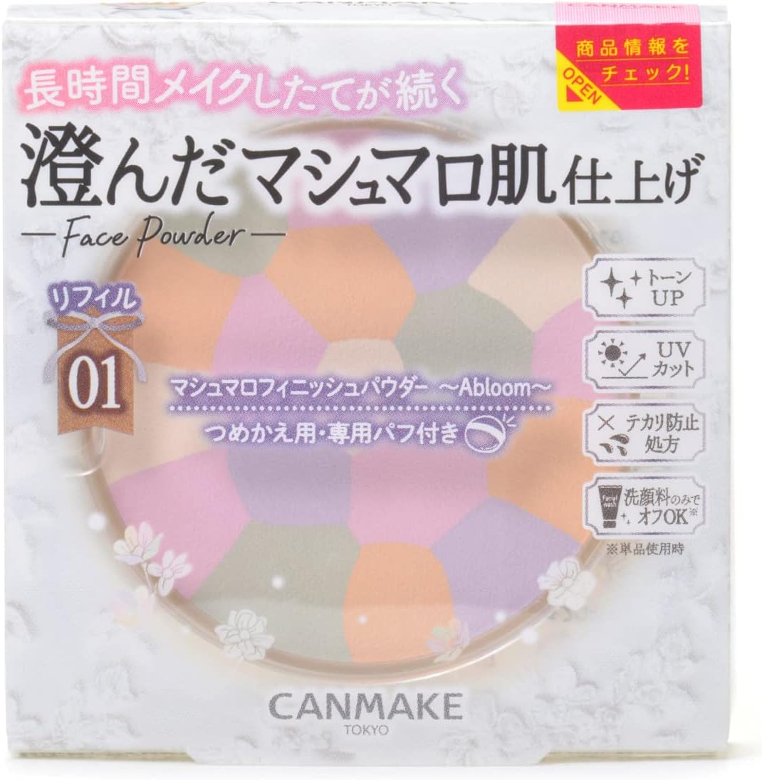 Can Make Marshmallow Finish Powder ~Abloom~ Refill 01 Dearrest Bouquet 4.0g Face Powder Refill transparency