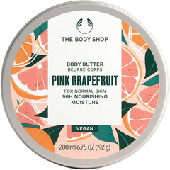 The Body Shop Body Butter PG, 6.8 fl oz (200 ml) (Scent: Pink Grapefruit), Body Cream, Body Balm, Non-stick, Moisturizing, Moisturizing, Drying, Shea Butter