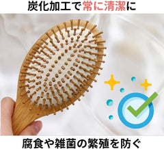 JP番号パドルブラシ、ヘアブラシ、クッションブラシ、マッサージ櫛、頭皮ケアブラシ、静電気防止